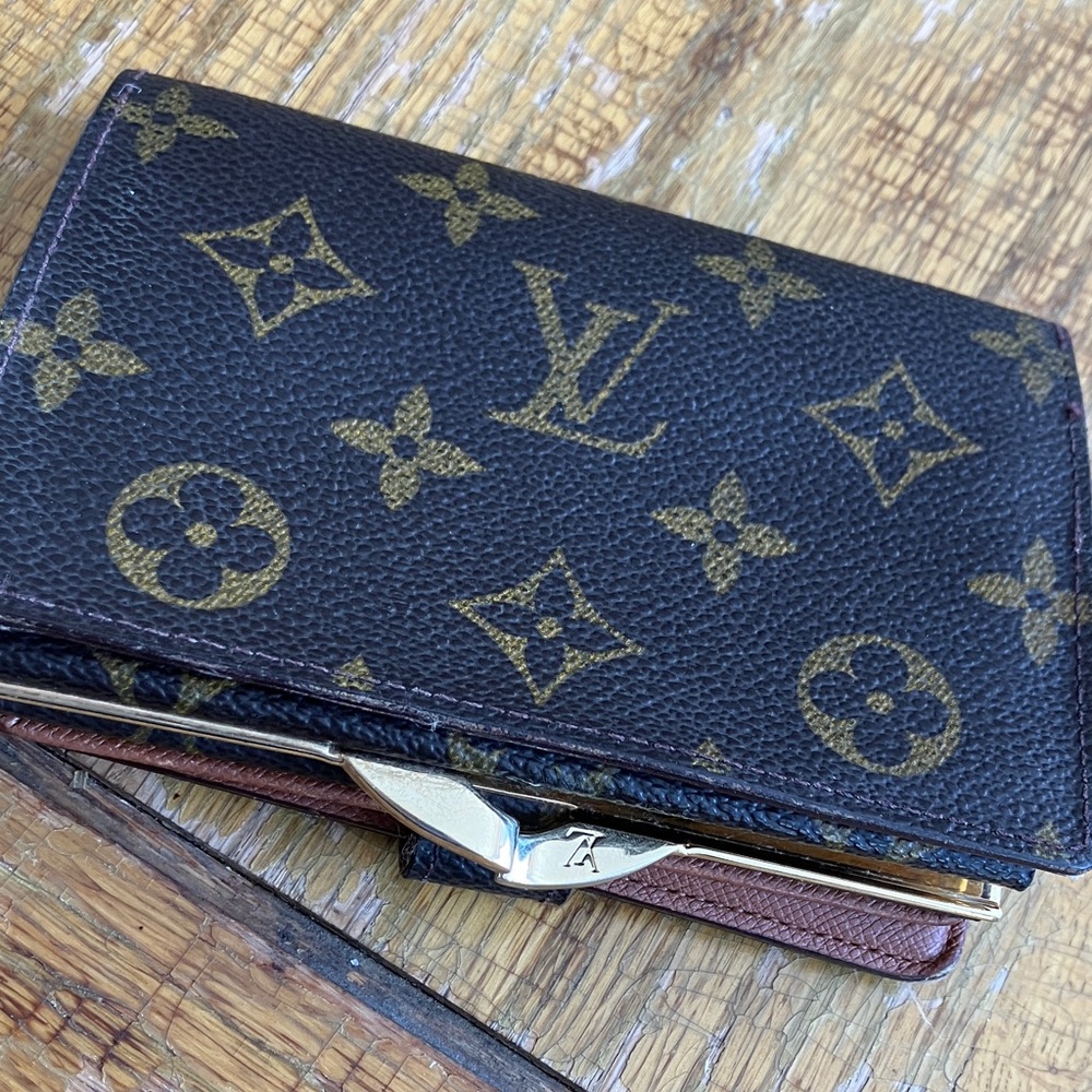 Louis Vuitton Brown and Gold Monogram Card Holder